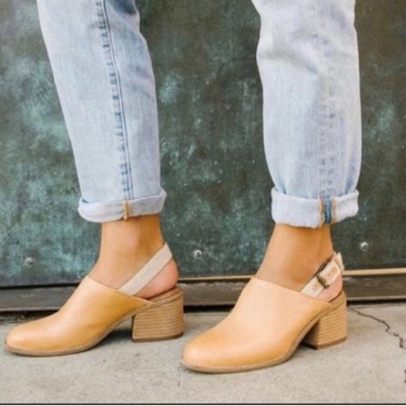 Toms Shoes - TOMS Leila Tan Slingback Sandal Mule 8